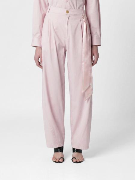 Wide Leg Cotton Trousers Darkpark