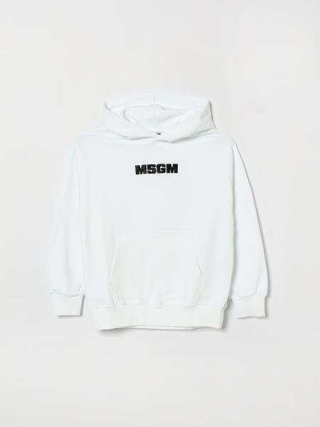 MSGM Kids Cotton Hooded Sweatshirt