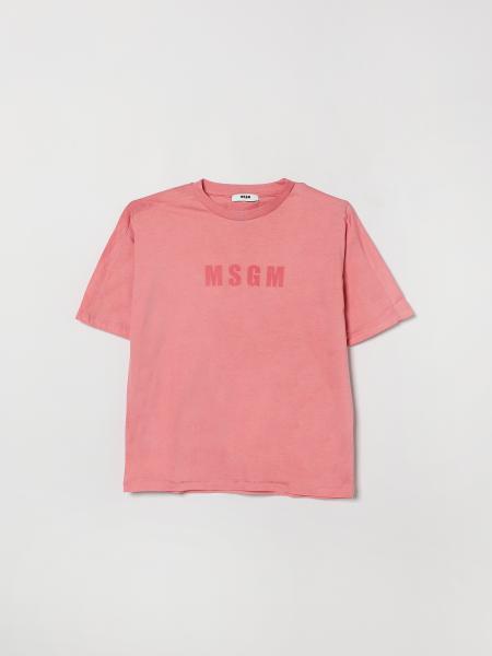 Cotton T-shirt with Logo MSGM Kids