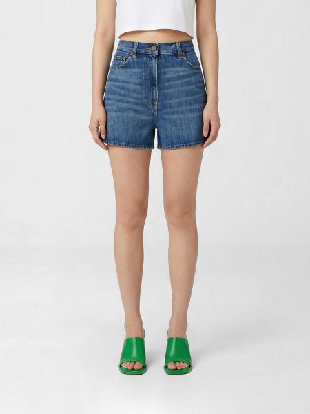 Cotton Denim Shorts Valentino