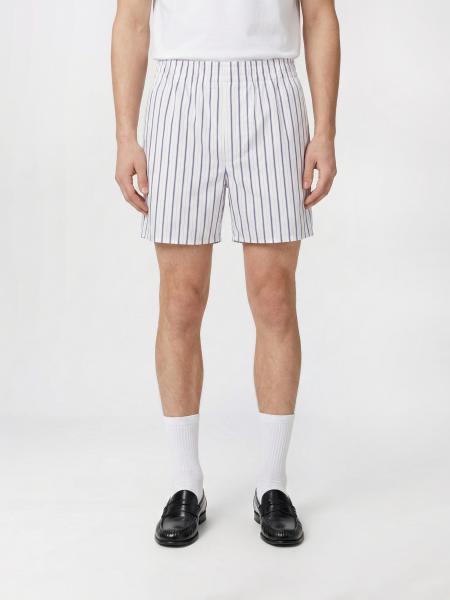 Gestreifte Baumwollshorts Ami Paris