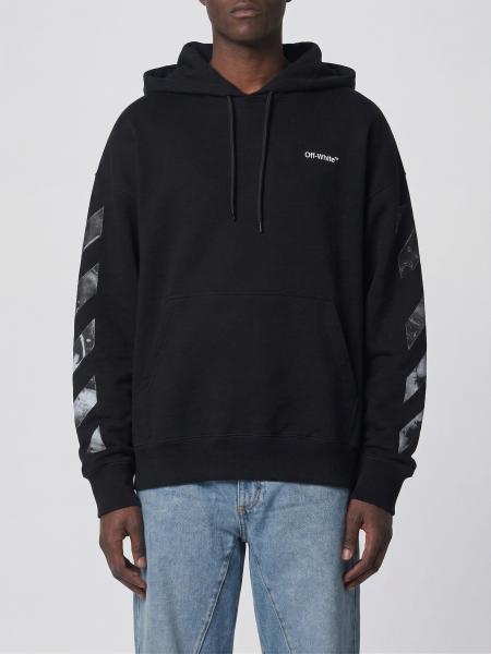 Arrow Logo Cotton Hoodie Off-white