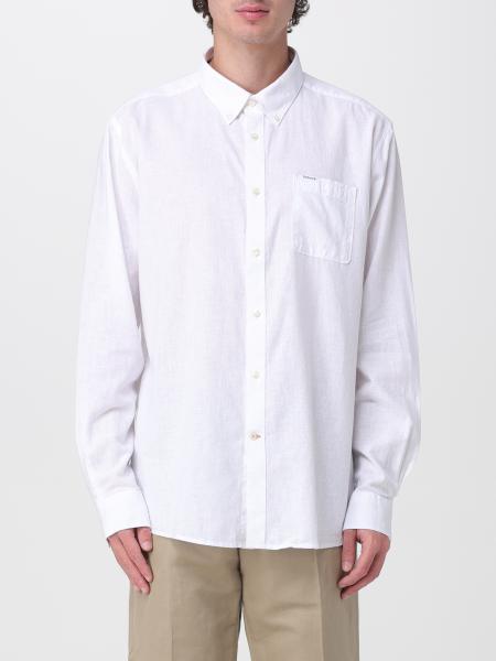Chemise en lin et coton Barbour