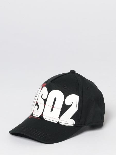 Baumwoll-Twill-Mütze mit Dsquared2 Logo
