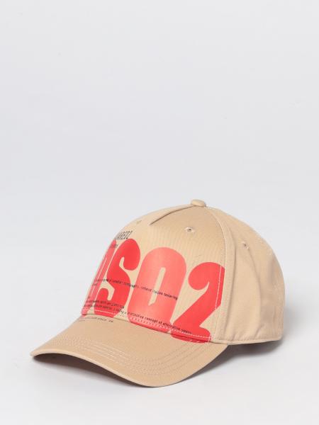 Baumwoll-Twill-Mütze mit Dsquared2 Logo