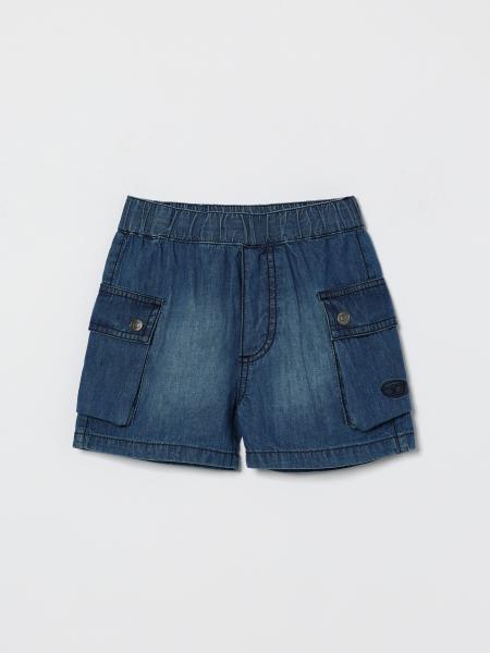 Diesel Cotton Denim Cargo Shorts