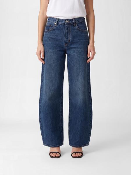 Jeans The Bubble Crop Frame de denim de algodón