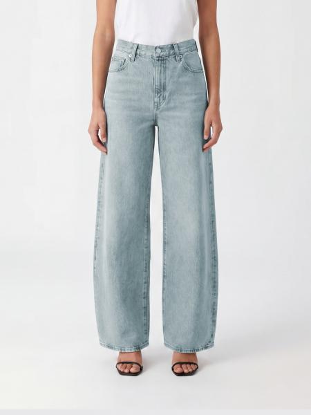 Jeans The Bubble Crop Frame de denim de algodón