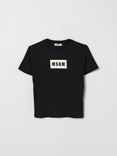 Cotton Logo T-shirt MSGM Kids
