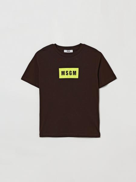 Cotton Logo T-shirt MSGM Kids