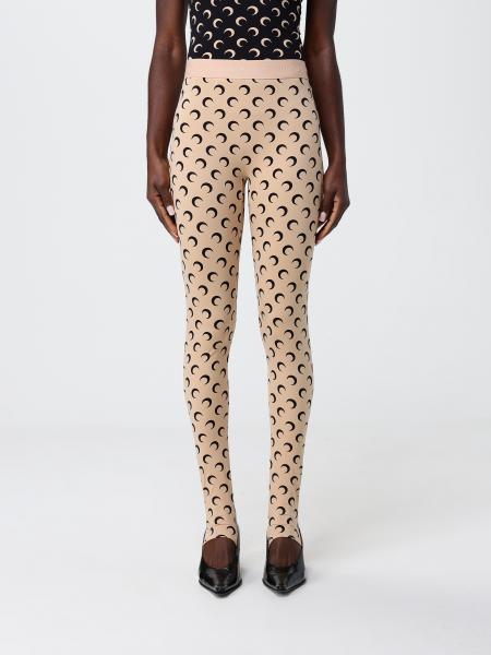 Printed Stretch Technical Fabric Leggings Marine Serre