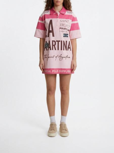 La Martina プリントコットンシャツドレス