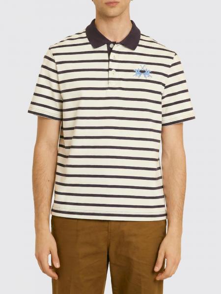 Striped Cotton Polo with Logo La Martina