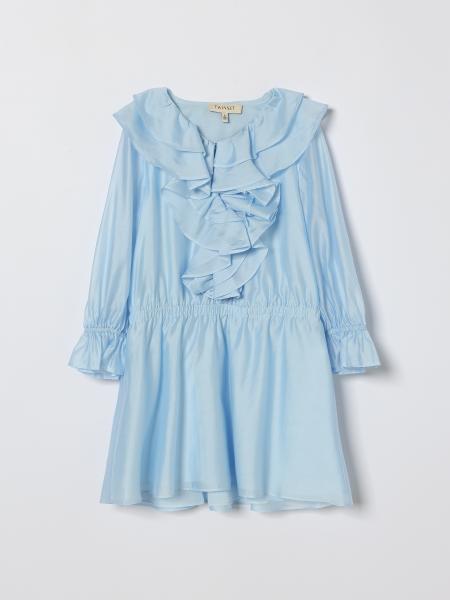 Twinset フリル付きサテンミニドレス