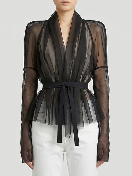 Sheer Silk Blazer Rick Owens