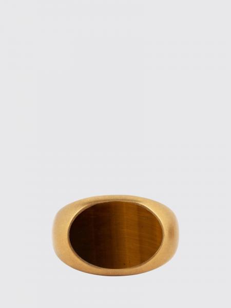 Brass Ring with Set Stone Dries Van Noten