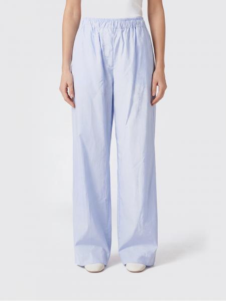 Pantalones de pernera ancha de algodón elástico Thelatest
