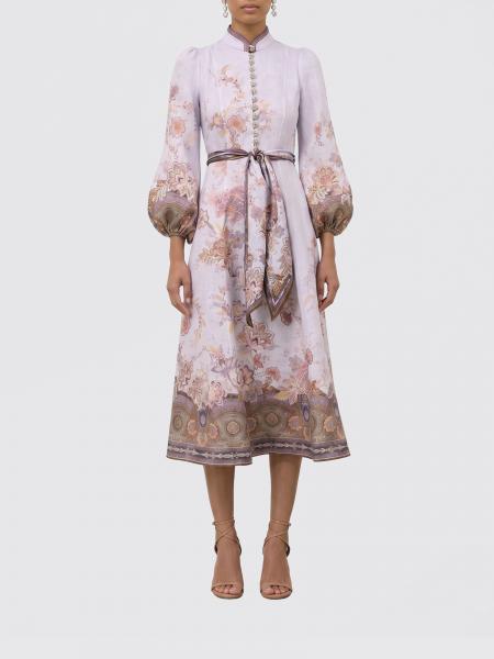 Linen Chemisier Dress Zimmermann with Floral Print