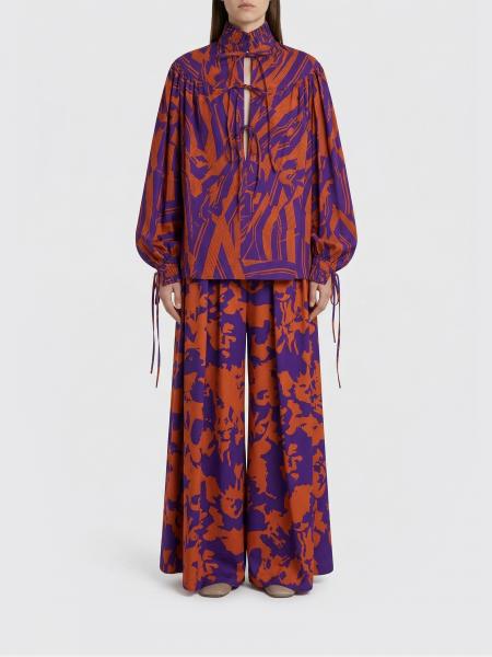 Dries Van Noten プリントコットンブラウス