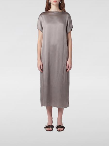 Vestido midi de satén Dries Van Noten