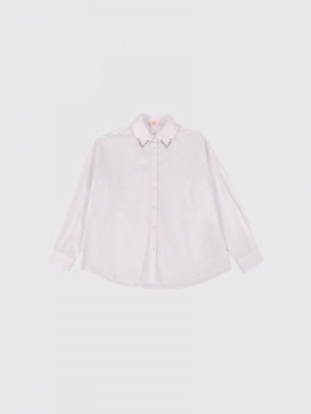 Cotton Shirt with Rhinestones Liu Jo