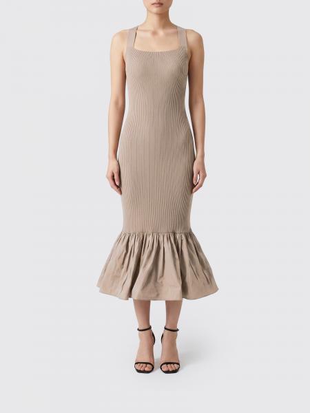 Cotton Dress with Ruffle Patou
