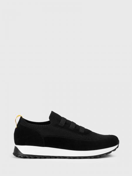 Sneakers Doucal's in tessuto tecnico crochet e camoscio