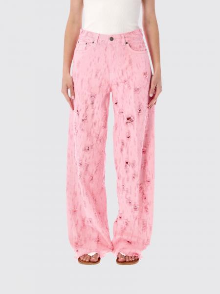 Haikure Distressed Denim Wide-Leg Jeans