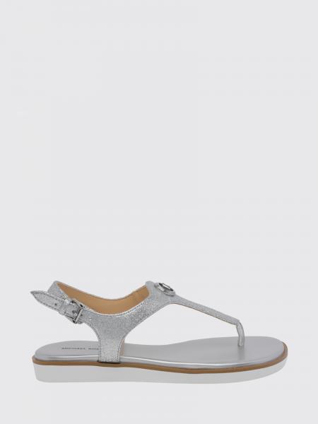 Val Laminated Leather Sandal Michael Kors
