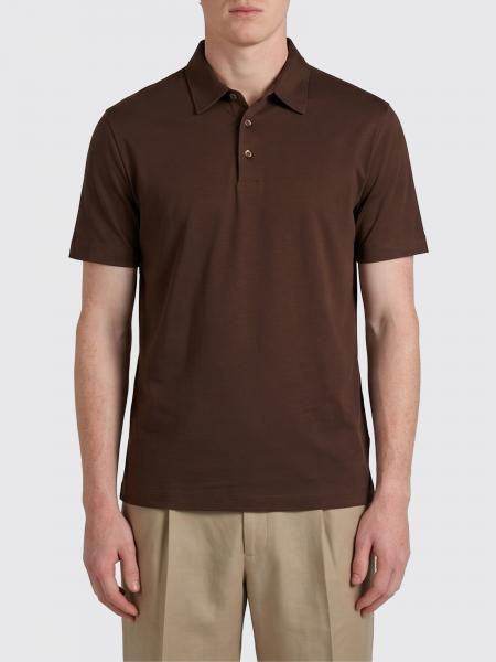 Polo Zanone en coton et soie