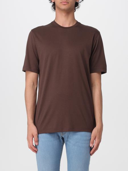 Basic Cotton and Silk T-Shirt Zanone