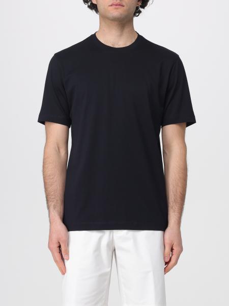 Basic Cotton and Silk T-Shirt Zanone