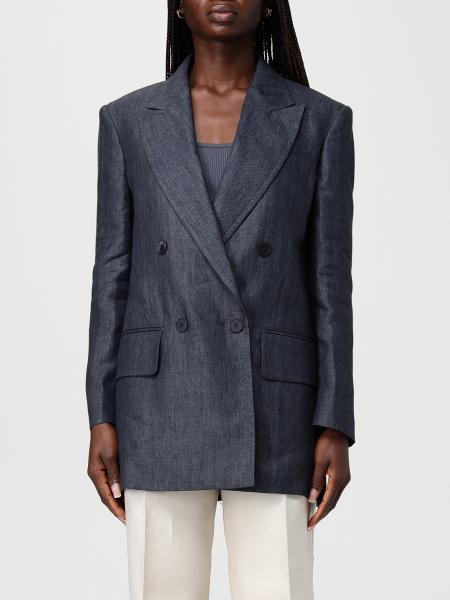 Max Mara Double-Breasted Denim Blazer