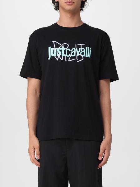 T-shirt in cotone con logo Just Cavalli