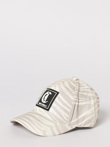 Zebra Print Cotton Twill Hat Just Cavalli