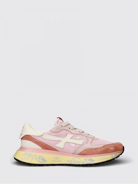 Lauryn Premiata Suede and Mesh Sneakers