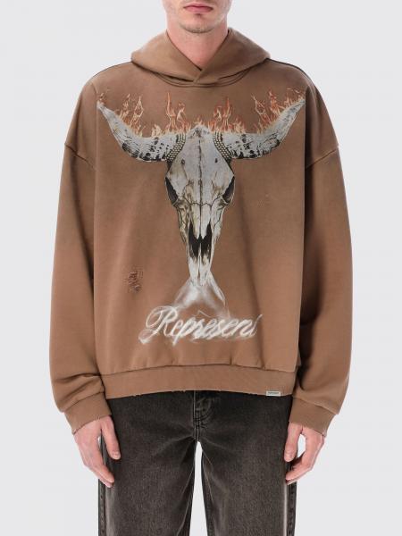 Хлопковое худи с логотипом Represent