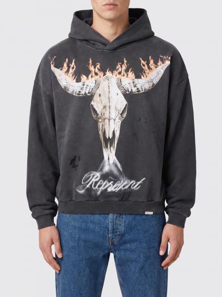 Хлопковое худи с логотипом Represent