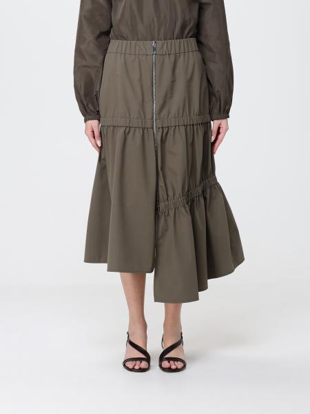 Asymmetric Technical Fabric Skirt Tibi