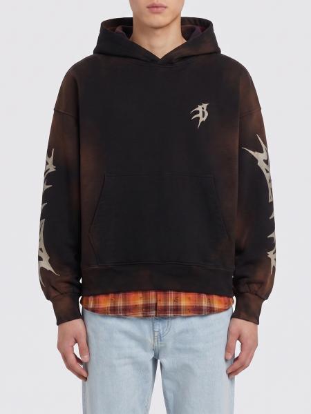 Cotton Hoodie with Logo Print Barrow
