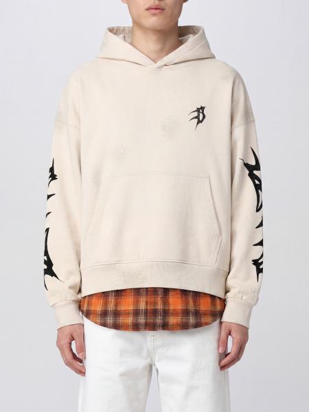 Cotton Hoodie with Logo Print Barrow