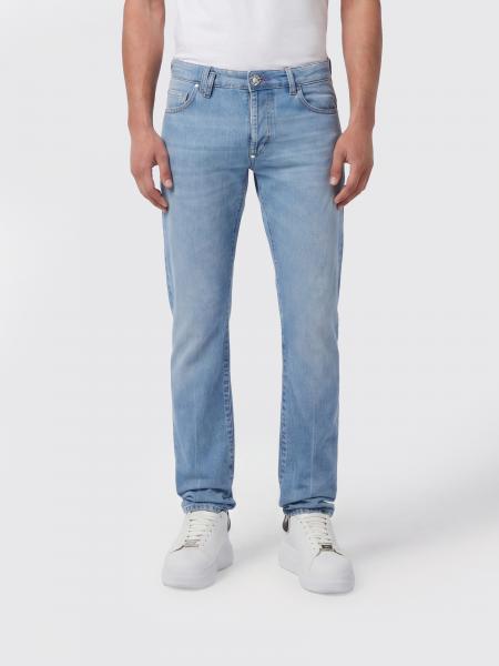Cotton Denim Slim Fit Jeans Philipp Plein