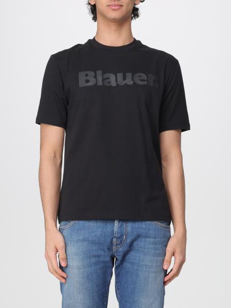 Camiseta de algodón con logo Blauer