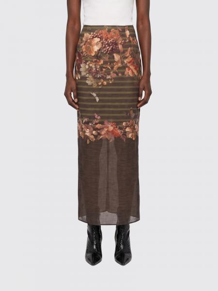 Pencil Skirt Jean Paul Gaultier In Printed Technical Fabric