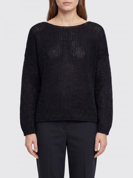 Cotton Blend Crew-Neck Sweater Roberto Collina