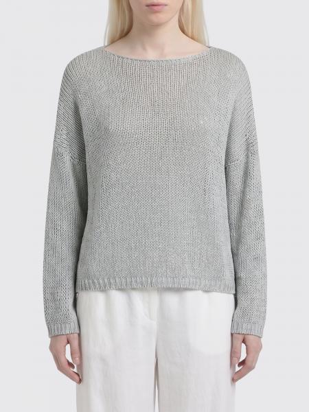 Cotton Blend Crew-Neck Sweater Roberto Collina