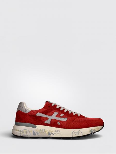 Premiata Mick Used Suede and Mesh Sneakers