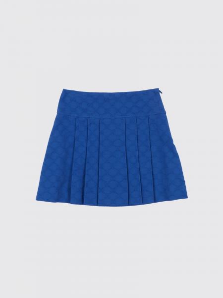 Gucci GG Pleated Cotton Skirt with Jacquard Monogram