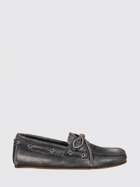 Gucci Used Leather Boat Loafers