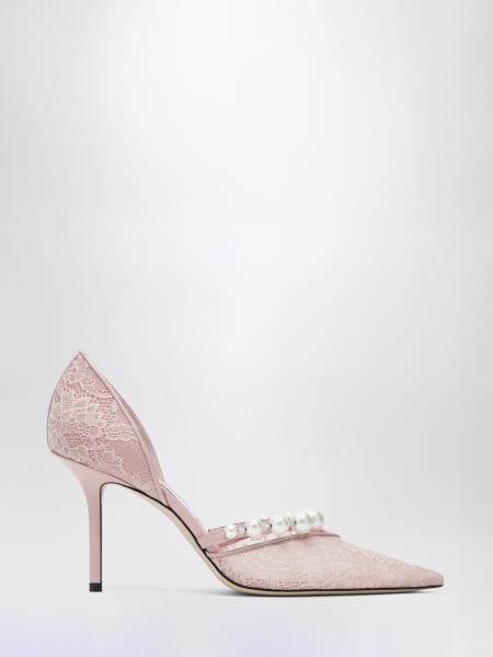 Aurelie Lace Pumps with Faux Pearls Jimmy Choo